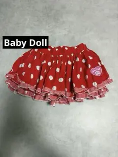 Baby Doll 赤 水玉 フリルスカート　ミニーちゃん