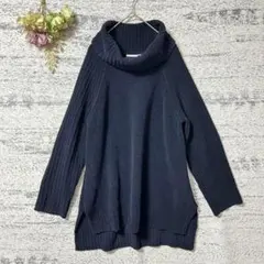 アーバンリサーチ　オフタートルニット　ネイビー　フリーサイズ　長袖　ゆったり