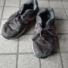 New Balance440 グレー ピンク スニーカー