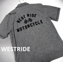 WESTRIDE ウエストライド　モーターサイクル　ワークシャツ　半袖シャツ　Mのサムネイル