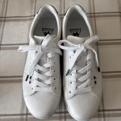 ルコック　スニーカー　白　ネイビー