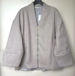 LUCA ノーカラーショートコート