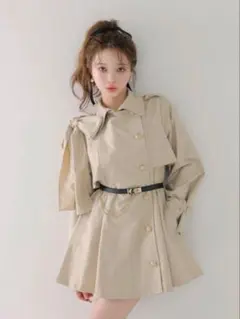 エムミーエメ エムエメ ♡ クラシックリボントレンチコート フリーサイズ