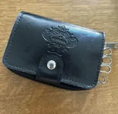 新品　オロビアンコ キーホルダー付き ブラックレザー コインケース　本革