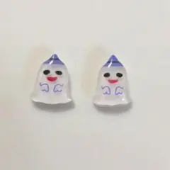 ハンドメイド おばけのプラバンピアス2