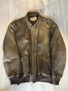L.L.Bean A-2タイプ　レザージャケット 46Lサイズ USA製