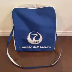 JAL ショルダーバッグ 青 昭和レトロ ヴィンテージ