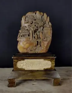 涅槃像大佛教美術品釈迦如来像緑檀の木オブジェインテリア禅現品釈無料 