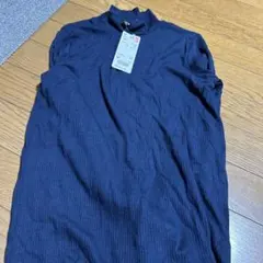 999様専用　ユニクロ　リブハイネック　ネイビー