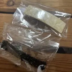 ホワイト・ブラック 、ピンクゴールドバレッタ 3個セット