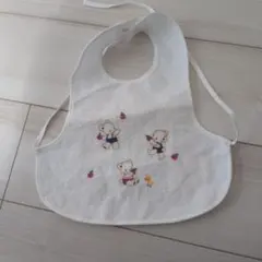 familiar クマ刺繍 スタイ