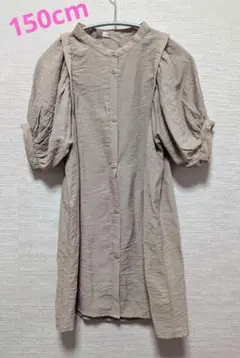 ikka シャツワンピース