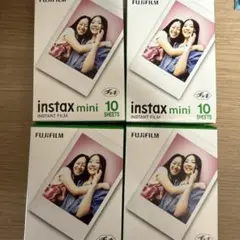 FUJIFILM instax mini チェキフィルム10枚入り 4個セット