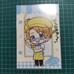 ヘタリア　アモクレープ　amo crepe 特典ポストカード　アメリカ