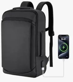 ビジネスリュック メンズ 防水 大容量 20L-30L拡張 USB充電ポート