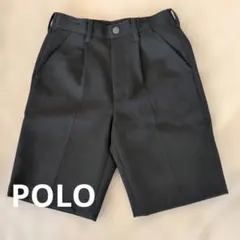 POLO 黒 プリーツ付き キッズショートパンツ フォーマル 値下げ