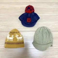 秋冬帽子3セットのサムネイル