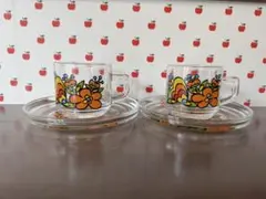 2セットREXER ガラスボウル マグカップ セット レトロ 新品未使用