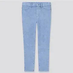 【ユニクロ】ウルトラストレッチクロップドレギンスパンツ BLUE　サイズS