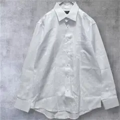 【T・H・A】ワイシャツ　長袖シャツ　オフィス　トップス　ホワイト　M