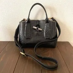 ロンシャン ハンドバッグ 2way ロゾS ブラック