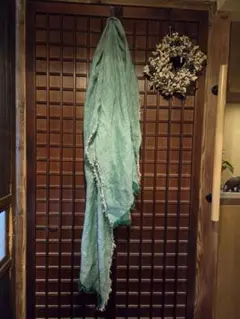 パラスパレス グリーン系 大判リネンストールのサムネイル