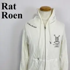 Rat Roen ジップパーカー スカル ラインストーン 白 L 0477-A 2026年最新】Rat Roen メンズ パーカーの人気アイテム - メルカリ