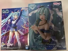 初音ミク　大型フィギュア　2種2個