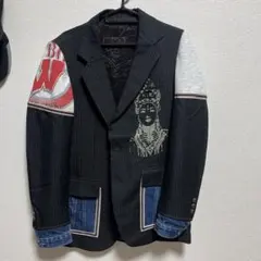 再構築】リメイク テーラードジャケット PUNK アナーキーシャツ パンク