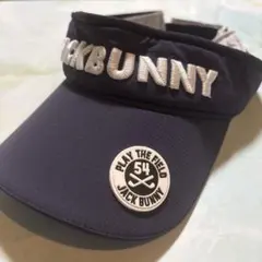 JACK BUNNY ゴルフ用サンバイザー ネイビー