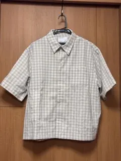 【ほぼ新品】CONTE STRUT チェックシャツ ベージュ コンテストラット