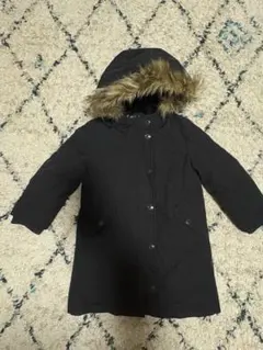 GAP 黒 ダウンコート ファー付きフード