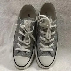 Converse all-star シルバー グリッター ローカットスニーカー