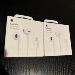 Apple アップルiPhone アイホン　イヤホン 純正 2個セット