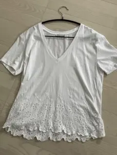 ZARA Tシャツ M ホワイト Vネック