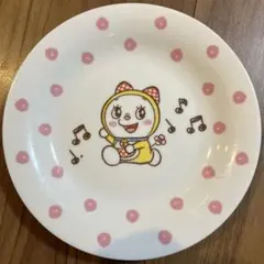 ドラえもん ドラミちゃん ドット模様の皿