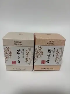 一保堂茶舗　若き白 関の白 幾世の昔 蓬莱の昔 抹茶　4点セット 抹茶 若き白(わかきしろ)40g箱 – 一保堂茶舗