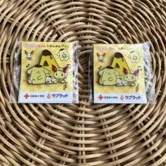 2個セット　献血 ポムポムプリン ピンバッジ　A型　非売品　ノベルティー