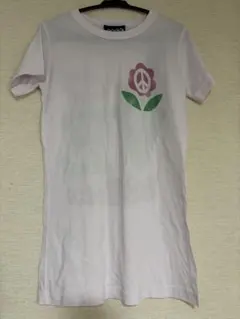 JUNK FOOD ピースマーク フラワー Tシャツ ピンク