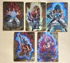 ドラゴンボールフュージョンワールド エナジーマーカー ５種コンプ パラレル 金