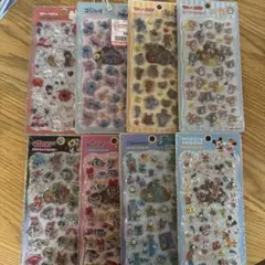 プチドロップステッカー8枚セット ミッキーフレンズ モンスターズインクなど