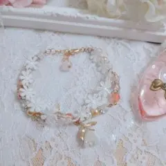 【romiromi様ご専用ページ】2連 フラワーレース すずらん ブレスレット