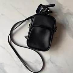 HARE/ミニショルダーバッグ ブラック 小物入れ付きのサムネイル