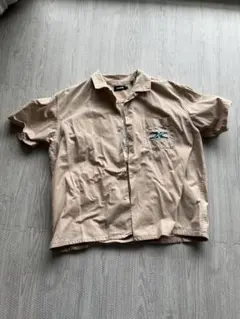 も*こ様 「美品」XLARGE ベージュ 半袖ワークシャツ