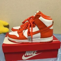NIKE Dunk ハイカットスニーカー オレンジ/ホワイト