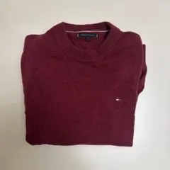 トミーヒルフィガー バーガンディ セーター 赤 L