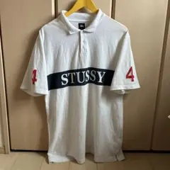 STUSSY ポロシャツ ホワイト XL
