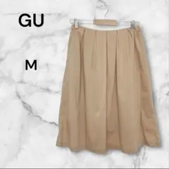 GU ジーユー スカート 春夏 【M】オレンジベージュ系 裏地のサムネイル