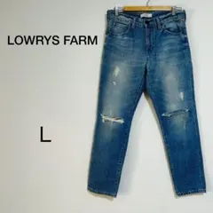 レディース LOWRYS FARM ダメージデニムLサイズ