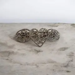 vintageヴィンテージレトロハート型usedバレッタ髪留め